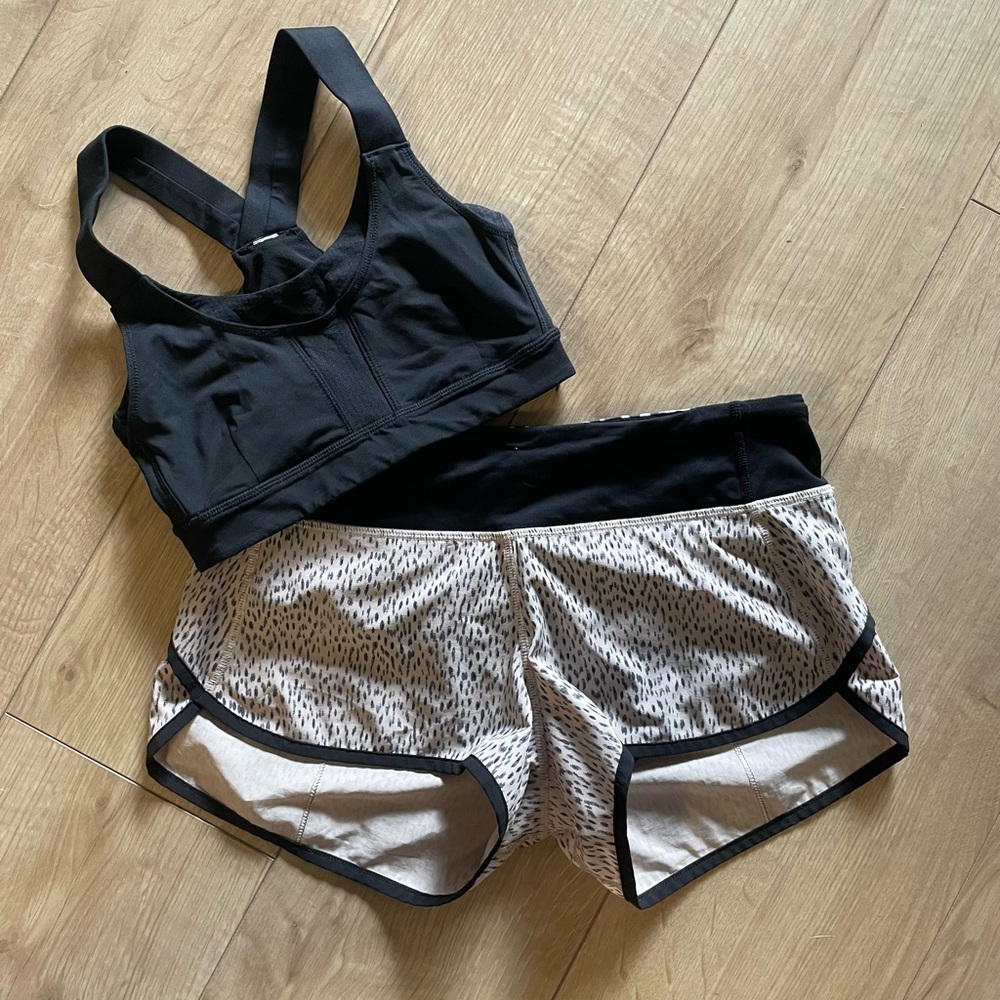 Lululemon Shorts and Sports Bra